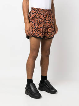 Marine Serre - Multi Colour Printed Running Shorts (S)