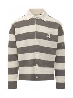 AMI Paris - Beige Shirt Collar Cardigan (XL)