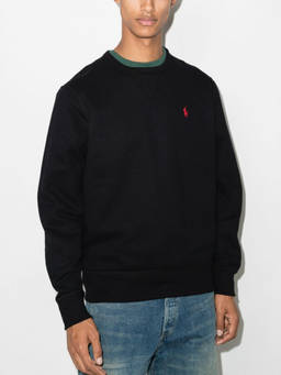 POLO RALPH LAUREN - Black Logo Sweatshirt