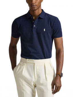 POLO RALPH LAUREN - Navy Blue Regular Polo T-Shirt