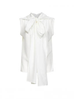 Parosh - Beige Tie Neck Top