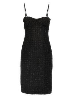 Rotate Birger Christensen - Black Boucl Midi Dress (L)