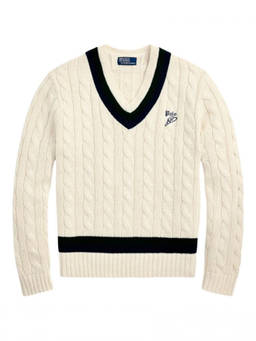 POLO RALPH LAUREN - Off White Knitted Sweater (L)