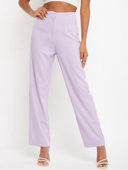 CAMLA - Barcelona Relaxed Straight Fit High Rise Lavender Trouser