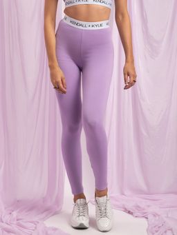 KENDALL + KYLIE - Lilac Branding Skinny Leggings