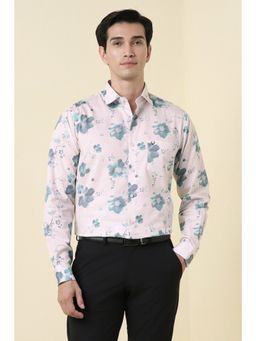 Allen Solly - Men White Cotton Full Sleeves Slim Fit Shirt