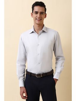 Allen Solly - Men White Cotton Full Sleeves Regular Fit Shirt