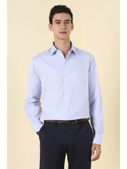 Allen Solly - Men Blue Cotton Full Sleeves Regular Fit Shirt