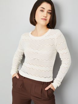 max - White Women Knit Top