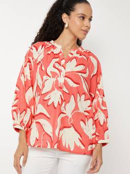 max - Pink Women Floral Print Tunic