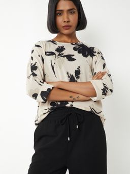 max - Cream Women Printed Top