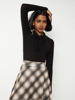 max - Black Women Knit Top