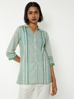 max - Green Women Printed Tunic