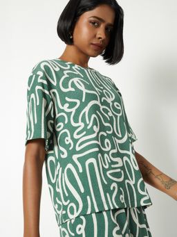 max - Green Women Printed Top