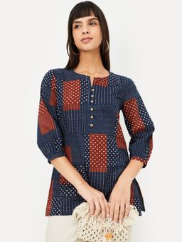 max - Blue Women Printed Tunic