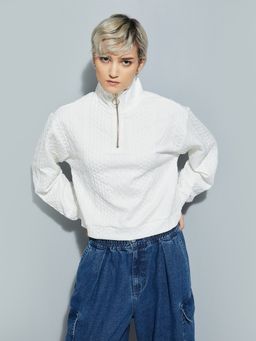 max - Cream ALAYA F x URB_N Women Knit Sweatshirt