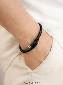SWASHAA - Carbon Curve Men's Rope cuff Bracelet