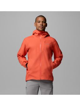 Columbia - Mens Orange Trailborne 2.5L Shell Rain Jacket