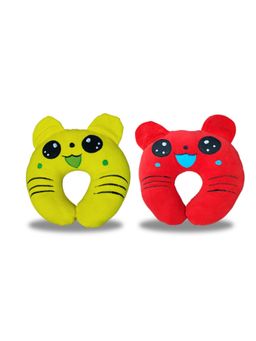 Chinmay Kids - Soft Blue Pillows with U Shape Anti-Flat Sleeping Support Cushion (Pack of 2)