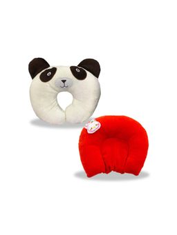 Chinmay Kids - Soft Grey and Yellow Pillows with U Shape Anti-Flat Sleeping Support (Pack of 2)