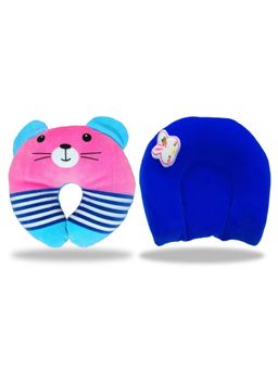 Chinmay Kids - Multi Color Newborn Baby Neck Support Pillows for Head Shaping & Nursing (Pack of 2)