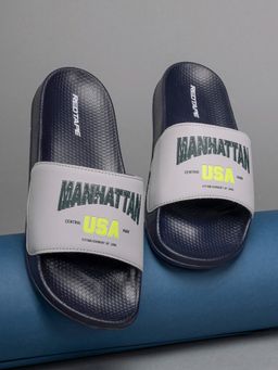 Red Tape - Men EVA Printed Sliders-Grey