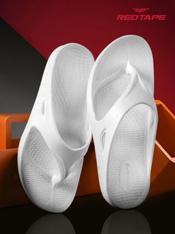 Red Tape - Men EVA Comfort Flipflops-White