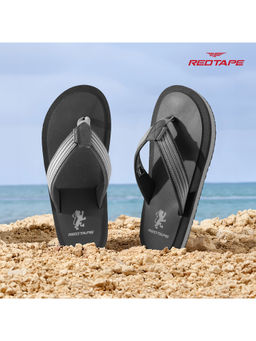 Red Tape - Men EVA Comfort Flipflops-Black