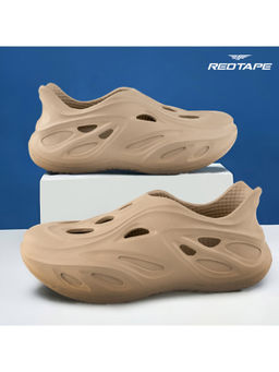 Red Tape - Men EVA Comfort Clogs-Beige