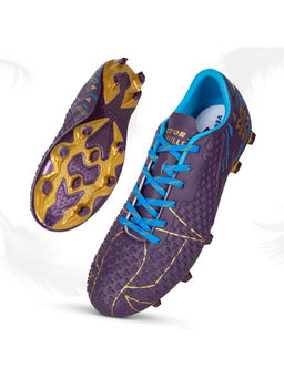 Vector X - Men THRILLER Purple & Gold Football Shoes
