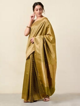 Fabindia - Cotton Silk Cutwork Banarasi Patti Sari