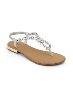 PEPPER - Silver Fancy Casual Sandals