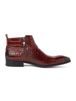 Vantier - The Alligator Brown Chelsea Boots