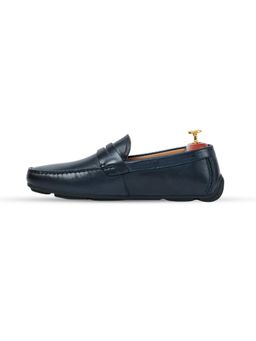 Vantier - Markchapman Navy Blue Driving Loafers