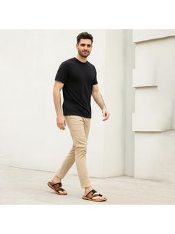 BERSACHE - Extra Soft Classic Casual Black Sandals for Men