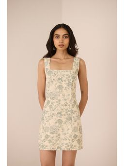 Calling June - Green Primrose Mini Dress