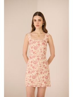 Calling June - Pink Primrose Mini Dress