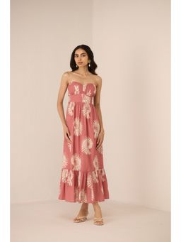 Calling June - Pink Male Maxi Dress