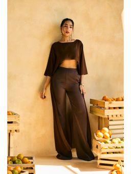 Lea Clothing - Brown Cocoa Trail Tailored Trousers
