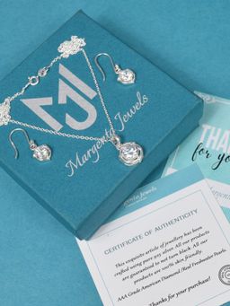 Margento Jewels - 925 Sterling Silver Prong Set Of 2ting Elegant Cubic Zirconia Set Of 2