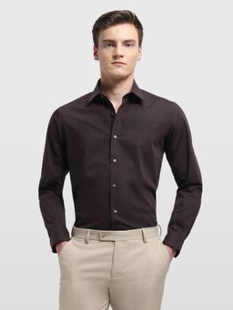 Arrow Newyork - Mens Solid With Stripe Detail Manhattan Slim Fit Formal Shirt