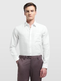 Arrow Newyork - Mens Stripes Vertical Manhattan White Slim Fit Formal Shirt