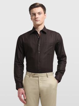 Arrow - Mens Slim Fit Self Design Vertical Striped Ceremony Formal Shirt