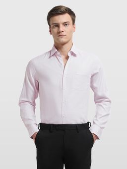 Arrow - Mens Slim Fit Textured Ceremony Pink Formal Shirt