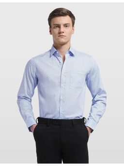 Arrow - Mens Slim Fit Floral Blue Ceremony Blue Formal Shirt