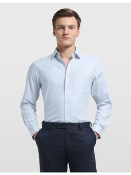 Arrow - Mens Liberty Classic Fit Textured Ceremony Blue Formal Shirt