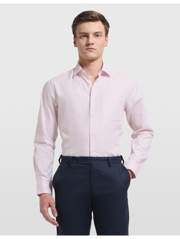 Arrow - Mens Liberty Classic Fit Textured Ceremony Pink Formal Shirt