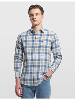 Arrow Sports - Mens Tartan Checked Chelsea Slim Fit Casual Shirt