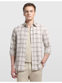 Arrow Sports - Mens Chelsea Slim Fit Grid Checked Sage And Sun Casual Shirt