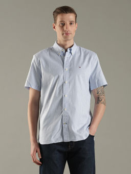 Tommy Hilfiger - Striped Regular Fit Cotton Casual Shirt